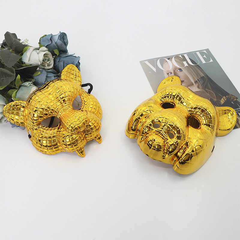 Μάσκα από πλαστικό με θέμα λέοντα, DIY διακοσμητικό για Χάλογουιν και Καρναβάλι