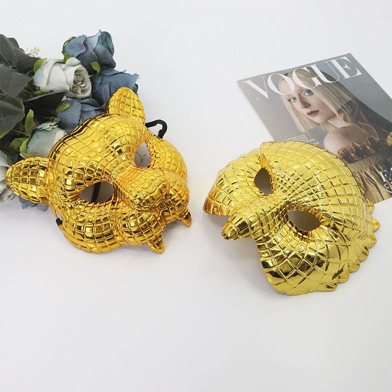 Μάσκα από πλαστικό με θέμα λέοντα, DIY διακοσμητικό για Χάλογουιν και Καρναβάλι