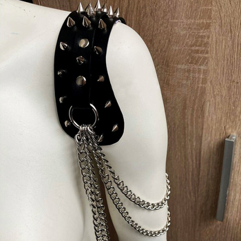 Βραχιόλι ριβέτ σε γοτθικό-πανκ στυλ, αλυσίδα, Harajuku-inspired, για ενήλικες, καλοκαίρι 2021, κωδικός Lb-546
