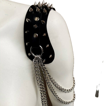 Βραχιόλι ριβέτ σε γοτθικό-πανκ στυλ, αλυσίδα, Harajuku-inspired, για ενήλικες, καλοκαίρι 2021, κωδικός Lb-546
