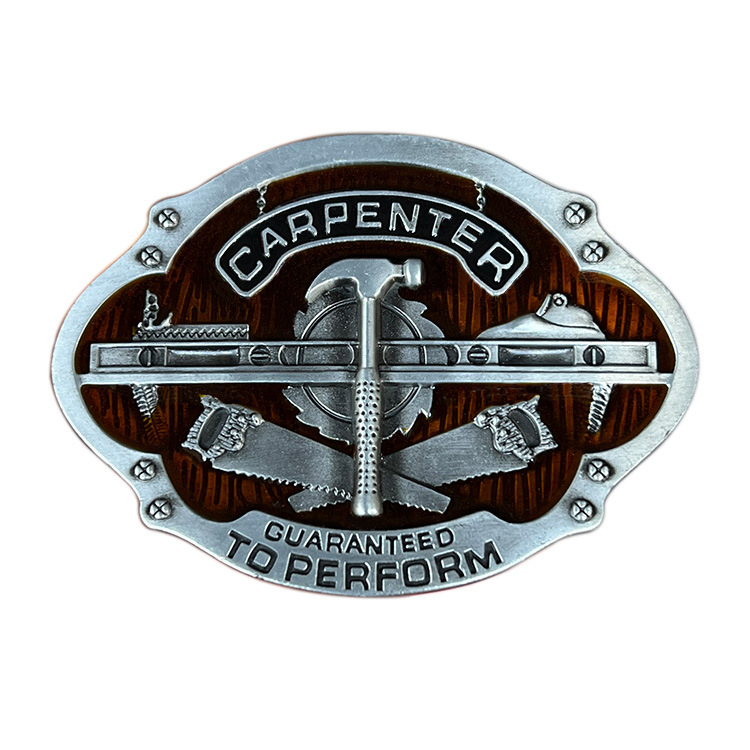 Σε απόθεμα: αγκράφα ζώνης από κράμα ψευδαργύρου, Δυτικό στυλ, unisex, λεία πλακέ αγκράφα