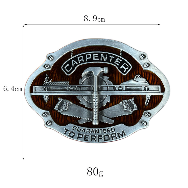 Σε απόθεμα: αγκράφα ζώνης από κράμα ψευδαργύρου, Δυτικό στυλ, unisex, λεία πλακέ αγκράφα
