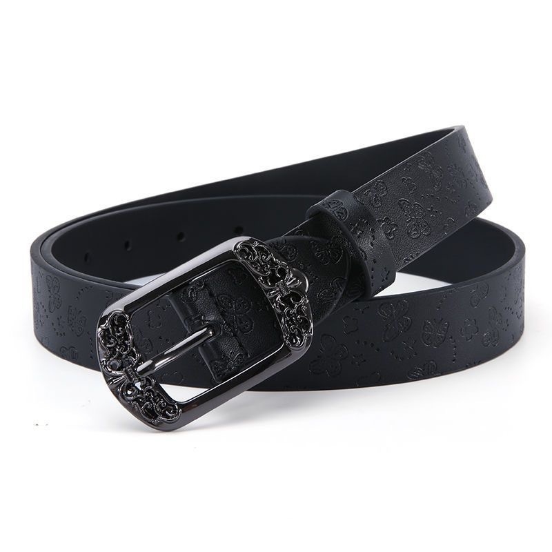 Ženski kaiš od umjetne kože, kopča od legure, kopčanje s iglom, poslovni/višenamjenski/visoke kvalitete stil, ljeto 2024