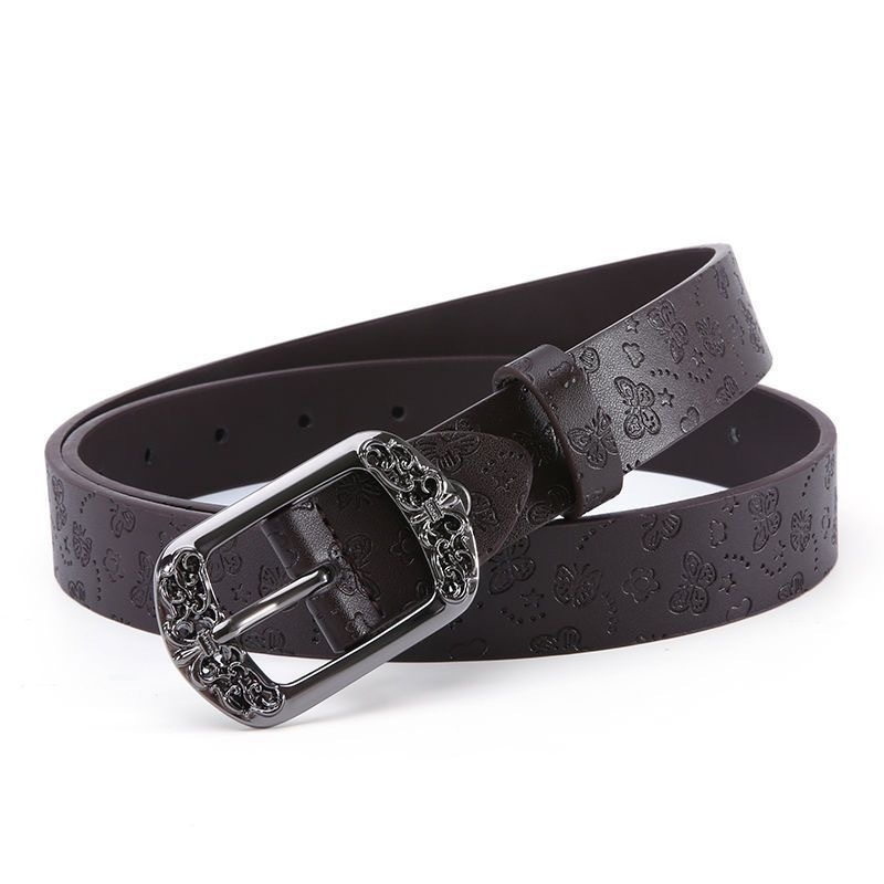 Ženski kaiš od umjetne kože, kopča od legure, kopčanje s iglom, poslovni/višenamjenski/visoke kvalitete stil, ljeto 2024