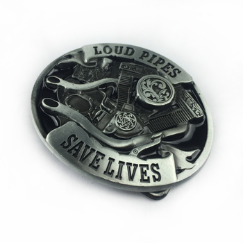 BULLZINE αγκράφα ζώνης από κράμα ψευδάργύρου – δυτικό καουμπόι στυλ, λεία αγκράφα – καλοκαίρι 2020, επικάλυψη κασσίτερου αντίκα