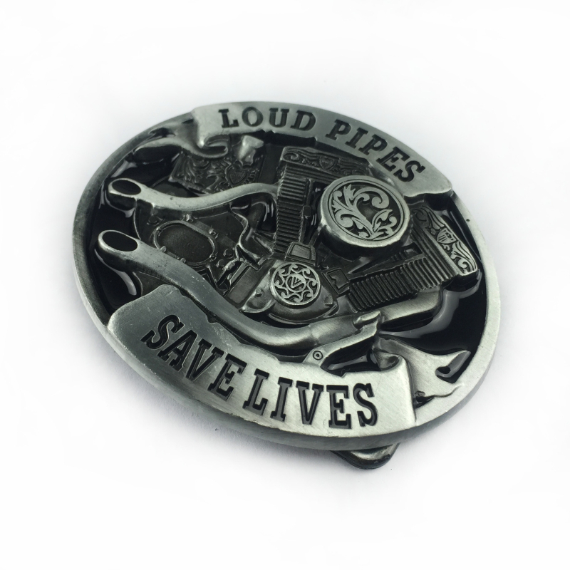 BULLZINE αγκράφα ζώνης από κράμα ψευδάργύρου – δυτικό καουμπόι στυλ, λεία αγκράφα – καλοκαίρι 2020, επικάλυψη κασσίτερου αντίκα