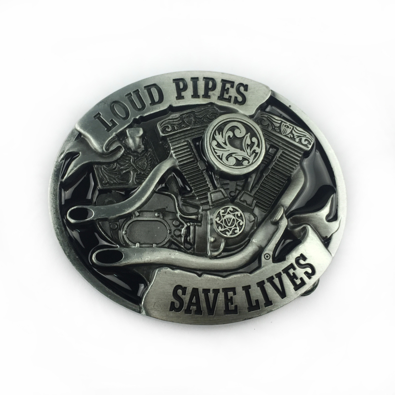 BULLZINE αγκράφα ζώνης από κράμα ψευδάργύρου – δυτικό καουμπόι στυλ, λεία αγκράφα – καλοκαίρι 2020, επικάλυψη κασσίτερου αντίκα