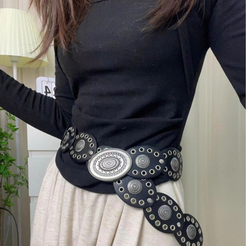 Pojas od legure, etnički stil, završni premaz ulja kapljicama, podrijetlo Jinhua, proljeće 2024