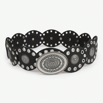 Ζώνη από κράμα, εθνοτικό στυλ, φινίρισμα με dripping oil, προέλευση Jinhua, άνοιξη 2024