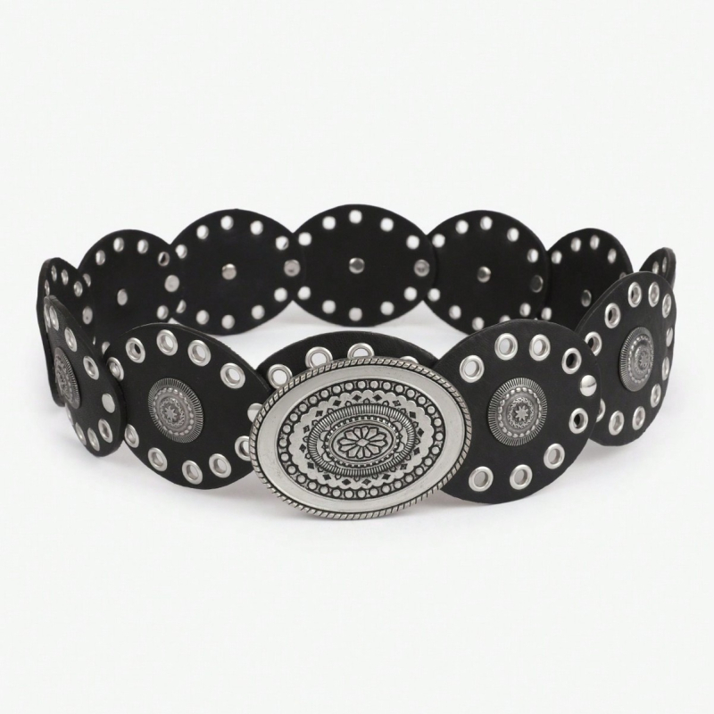 Pojas od legure, etnički stil, završni premaz ulja kapljicama, podrijetlo Jinhua, proljeće 2024