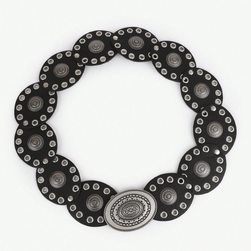 Pojas od legure, etnički stil, završni premaz ulja kapljicama, podrijetlo Jinhua, proljeće 2024