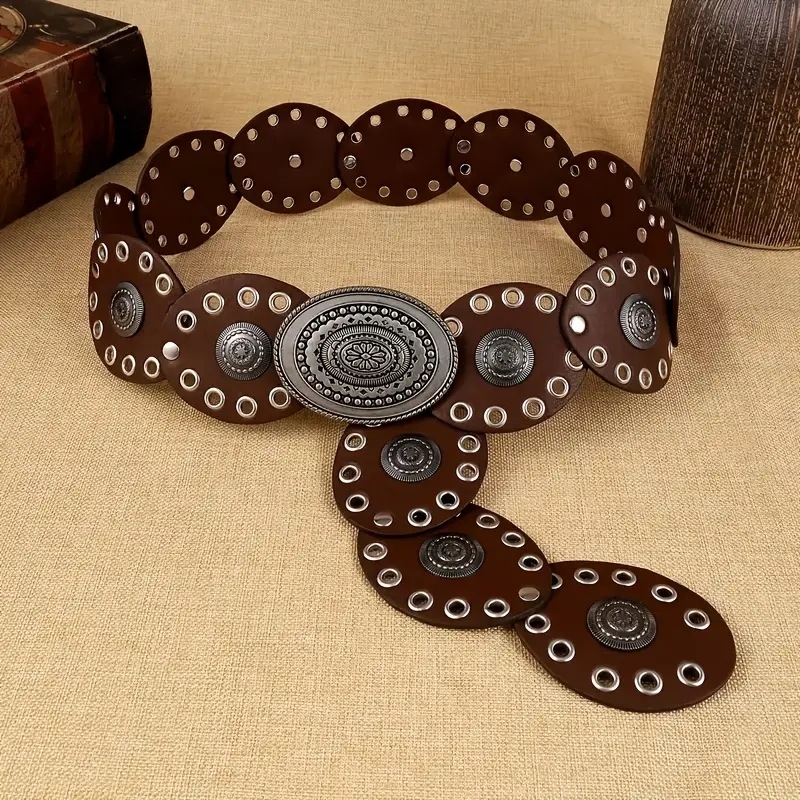 Pojas od legure, etnički stil, završni premaz ulja kapljicama, podrijetlo Jinhua, proljeće 2024