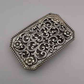 Медна коланна катарама, правоъгълна пластинна форма, закопчаване с планка, унисекс дизайн, стил за свободно време