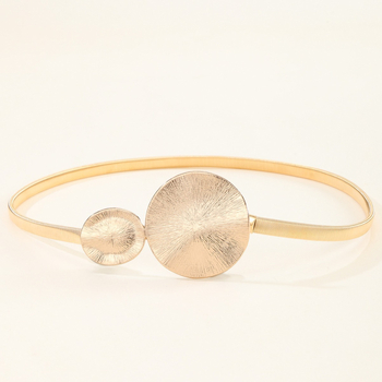 Ελαστική μεταλλική ζώνη-αλυσίδα μέσης, ζώνη με πολλαπλούς κύκλους, στυλ All-Match, unisex για νέους