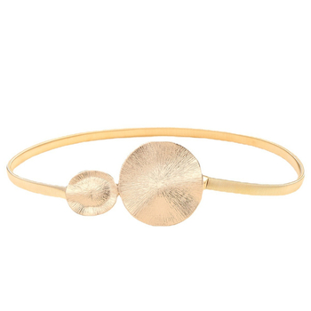 Ελαστική μεταλλική ζώνη-αλυσίδα μέσης, ζώνη με πολλαπλούς κύκλους, στυλ All-Match, unisex για νέους