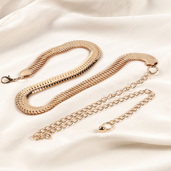 Μεταλλική αλυσίδα μέσης για γυναίκες — ευέλικτο στυλ, μία θηλιά ζώνης, ατομικά συσκευασμένο, Άνοιξη 2025