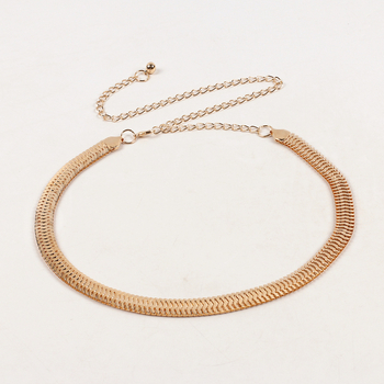 Μεταλλική αλυσίδα μέσης για γυναίκες — ευέλικτο στυλ, μία θηλιά ζώνης, ατομικά συσκευασμένο, Άνοιξη 2025