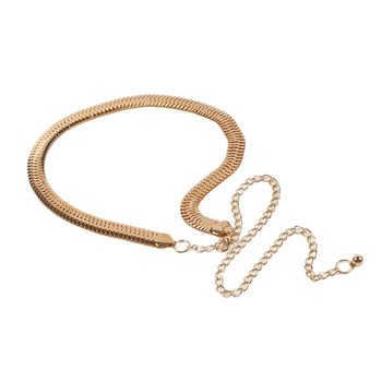 Μεταλλική αλυσίδα μέσης για γυναίκες — ευέλικτο στυλ, μία θηλιά ζώνης, ατομικά συσκευασμένο, Άνοιξη 2025