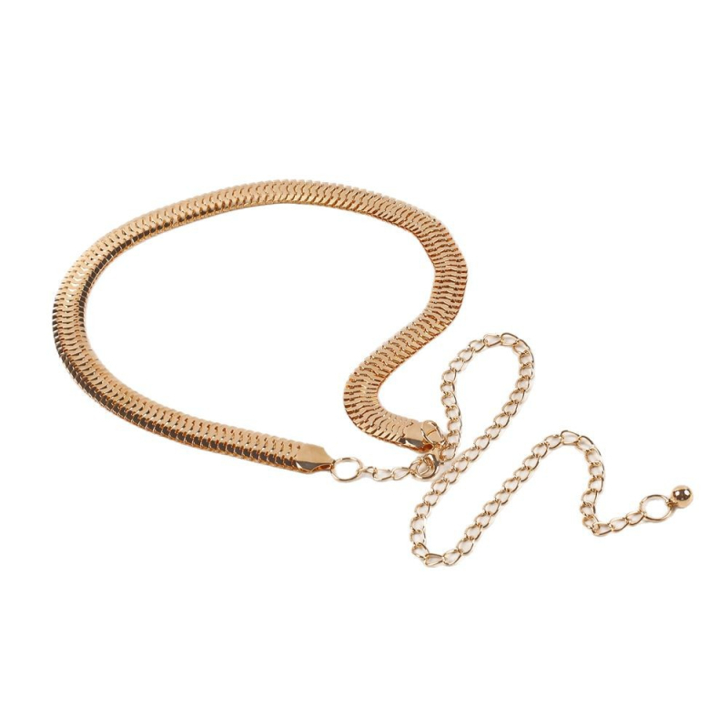 Metalni kaiš lanac za žene — svestran stil, jedna petlja za pojas, pojedinačno pakirano, proljeće 2025