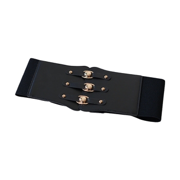 Γυναικεία ευρεία ζώνη PU, πολύπλευρο στυλ, μονοκύκλος σχεδιασμός, χειμώνας 2024