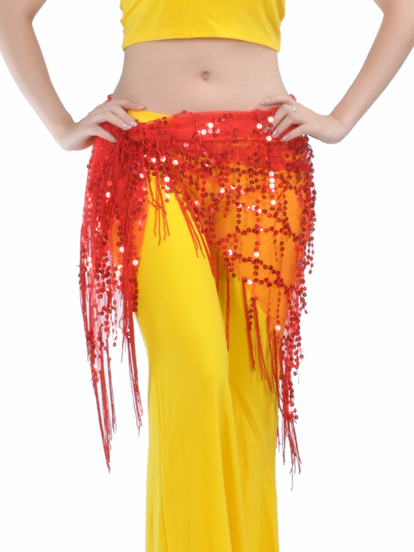 Облекло за Belly dance с ресни и пайети, мрежест нейлон 100%, подплата: нейлон 100%, унисекс за възрастни