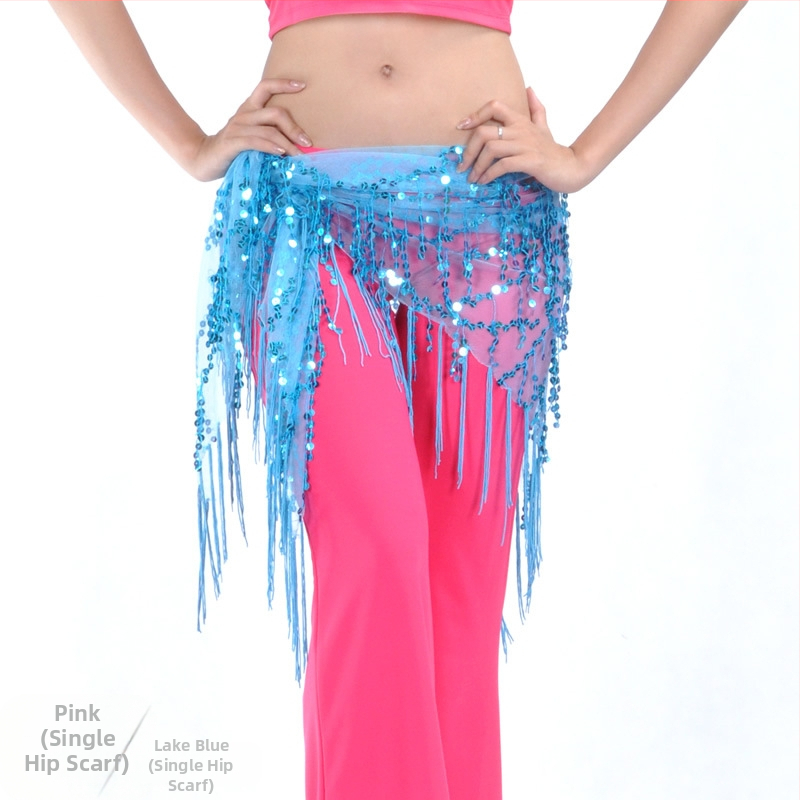 Облекло за Belly dance с ресни и пайети, мрежест нейлон 100%, подплата: нейлон 100%, унисекс за възрастни