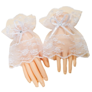 Γάντια – Δαντέλα από δίχτυ, γάντια με μισά δάχτυλα, γοτθική διακόσμηση για γυναίκες, με δυνατότητα εξατομίκευσης