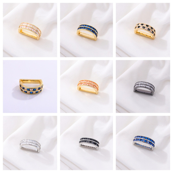 Kaklasaistes klips ar dubultām cirkoniem, 925 sudrabs, universāls