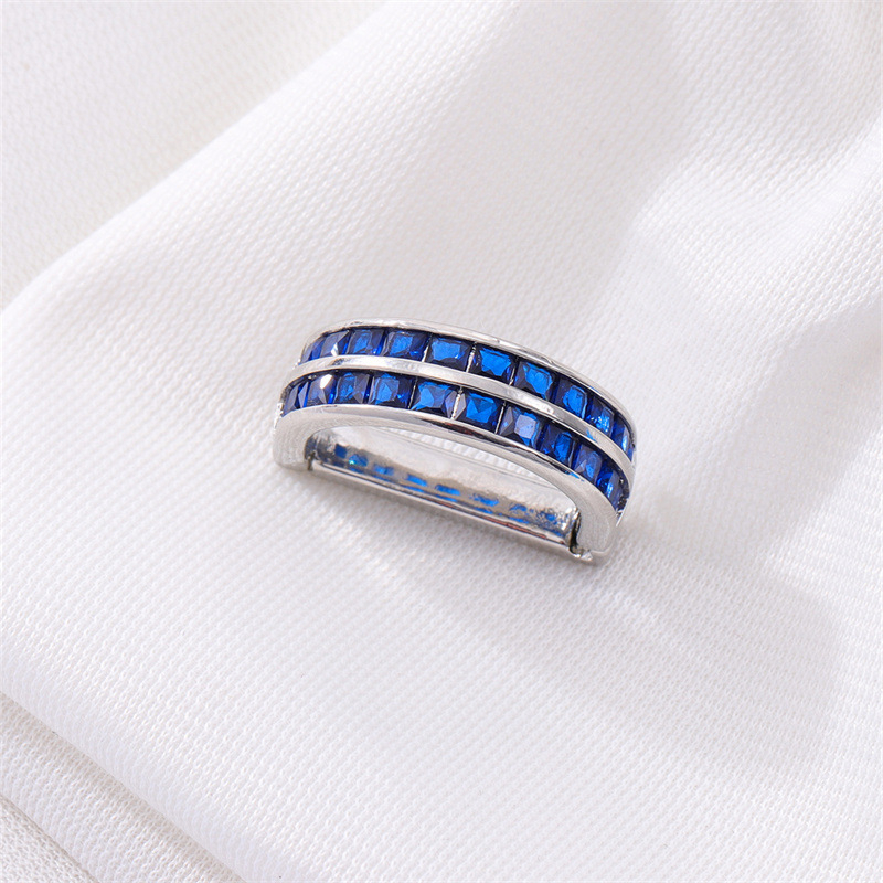 Kaklasaistes klips ar dubultām cirkoniem, 925 sudrabs, universāls