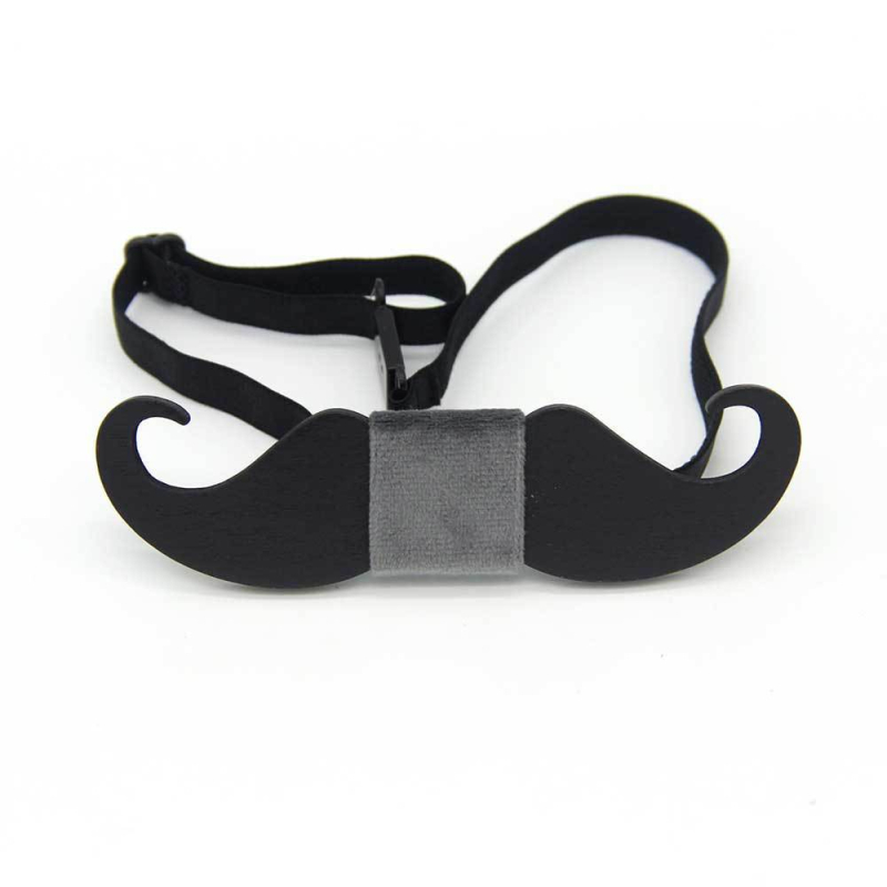 Ξύλινο παπιγιόν, κοπή με λέιζερ, στυλ βέλους, unisex, μονοχρωμικό μοτίβο