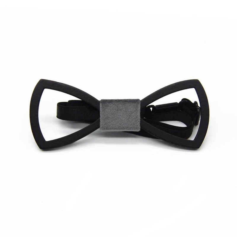 Ξύλινο παπιγιόν, κοπή με λέιζερ, στυλ βέλους, unisex, μονοχρωμικό μοτίβο