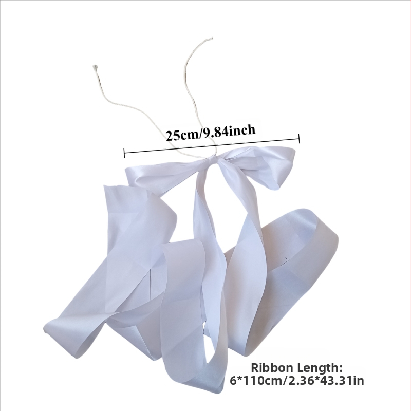 Украса за стол с панделка от плат (Материал: плат; Употреба: сватба; Категория: Други сватбени принадлежности)