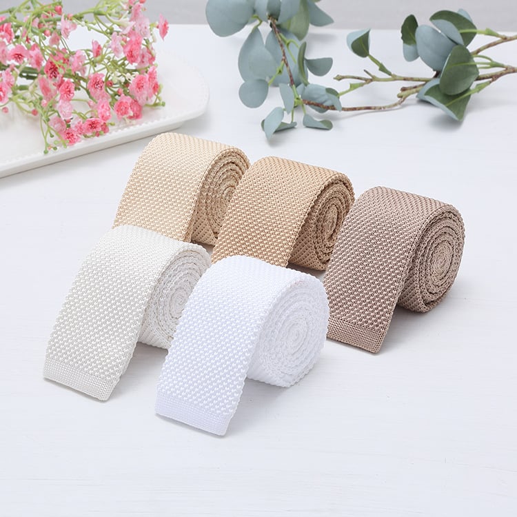 Pletene kravata, s ravnim vrhom, unisex, Jacquard tkanina, neformalnog stila