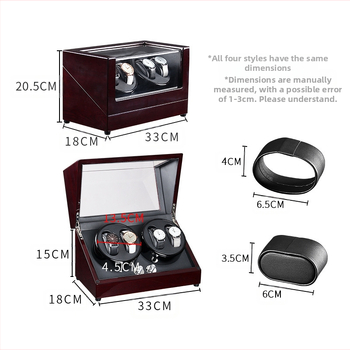 Κουτί για ρολόγια με αυτόματο περιστρεφόμενο μηχανισμό – PU δέρμα με επένδυση φλάνελ, πυκνή σανίδα, hardware; προσαρμοζόμενη επεξεργασία; διαθέσιμη ιδιωτική ετικέτα