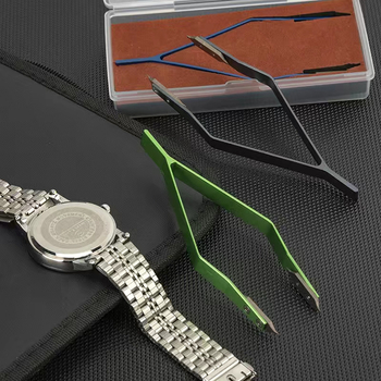 Εργαλείο επισκευής ρολογιών με λαβίδες V-τύπου για τα αυτιά, αποσυναρμολογητές σε σχήμα U και Y · wanlee, κράμα χάλυβα, 1 τεμάχιο, για επιτραπέζια επισκευή