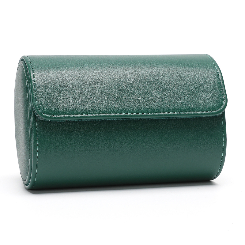 Κουτί αποθήκευσης ρολογιών από PU δέρμα με υφή Napa, χειροποίητο, 3 θέσεων