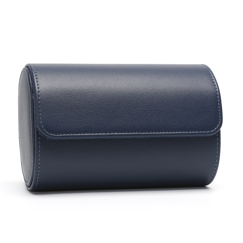 Κουτί αποθήκευσης ρολογιών από PU δέρμα με υφή Napa, χειροποίητο, 3 θέσεων