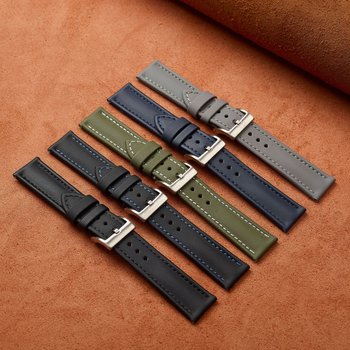 Ζώνη ρολογιού από γνήσιο δέρμα με γρήγορη αποδέσμευση, συμβατή με Huawei και Samsung — αρχικός σχεδιασμός, Άνοιξη 2025