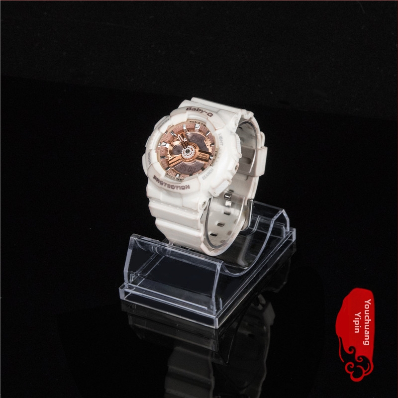 PS прозрачна пластмасова кутия за часовник с капак, модел J-37; марка Youchuang Yipin; Материал: PS; Тип на опаковката: Packing Box; Възможност за персонализация: Customizable
