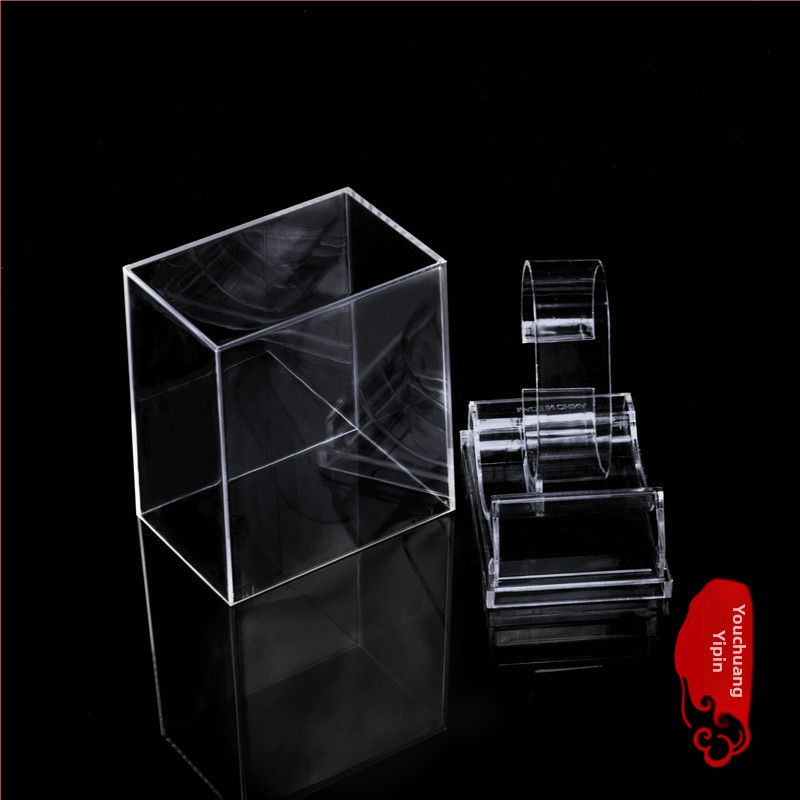 PS прозрачна пластмасова кутия за часовник с капак, модел J-37; марка Youchuang Yipin; Материал: PS; Тип на опаковката: Packing Box; Възможност за персонализация: Customizable