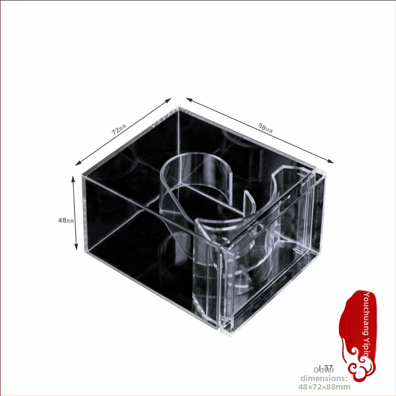 PS прозрачна пластмасова кутия за часовник с капак, модел J-37; марка Youchuang Yipin; Материал: PS; Тип на опаковката: Packing Box; Възможност за персонализация: Customizable