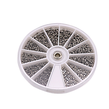 600 vnt laikrodžių ir akinių remontui – varžtai su apvalia galva, nerūdijantis plienas 201, GB 1229-84