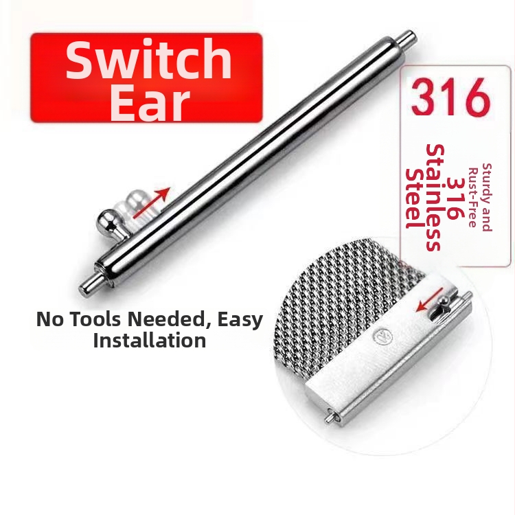 Пружинен щифт за часовникова каишка — неръждаема стомана, кръгла форма, за бързо освобождаване