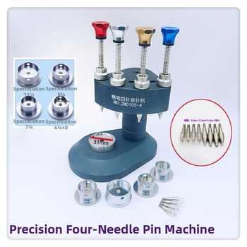Μηχανή φόρτωσης τεσσάρων βελονών για επιδιόρθωση τραπεζιού – μεταλλικό σώμα, σετ 10 τεμαχίων, για οικιακή χρήση, περιλαμβάνει 4 στηρίγματα πυρήνα από ατσάλι και 4 μεταλλικές μύτες