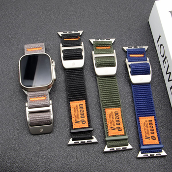 Λουρί Velcro από νάιλον για Apple Watch Ultra2, πλεκτό νάιλον, 70 g, προσαρμοσμένες διαστάσεις διεπαφής
