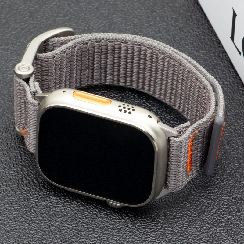Curea Velcro din nailon pentru Apple Watch Ultra2, împletitură din nailon, 70 g, dimensiuni ale interfeței personalizate
