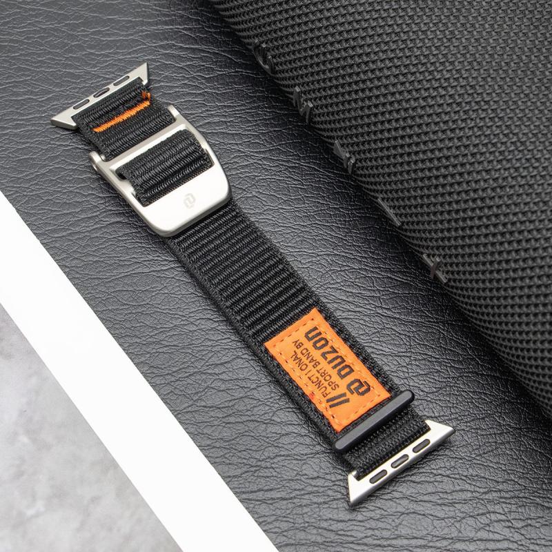 Curea Velcro din nailon pentru Apple Watch Ultra2, împletitură din nailon, 70 g, dimensiuni ale interfeței personalizate