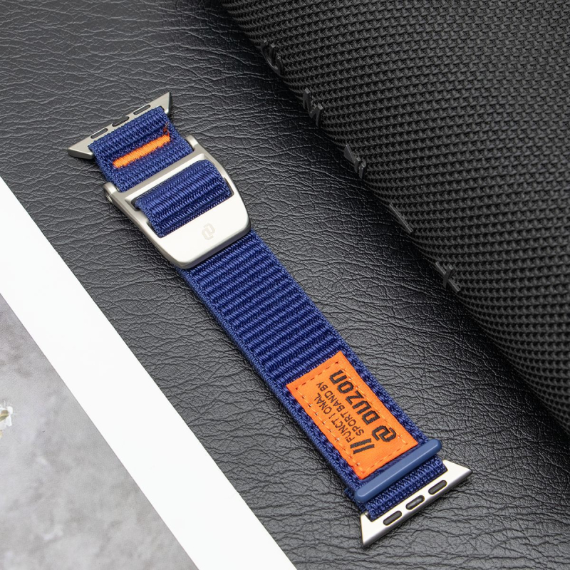 Curea Velcro din nailon pentru Apple Watch Ultra2, împletitură din nailon, 70 g, dimensiuni ale interfeței personalizate