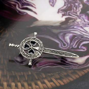 Καρφίτσα Κέλτικος Κόμβος από κράμα, unisex, φινίρισμα με επίστρωση λαδιού, Μοντέλο XZ-092, προέλευση Yiwu