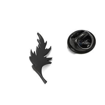 Καρφίτσα από ανοξείδωτο ατσάλι με μοτίβο φύλλου/γεωμετρικό, ηλεκτροπλακίωση, απλός unisex σχεδιασμός, κατάλληλη για δώρο και διακόσμηση